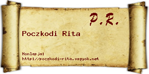 Poczkodi Rita névjegykártya